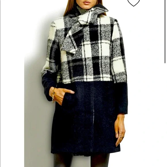 RARE- Corey Lynn Calter Elsa Tie-Neck Coat - Picture 1 of 7